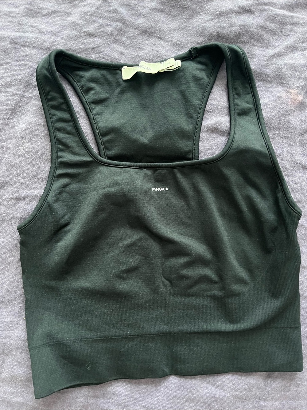 Pangaia 99% Bio-Based Compressive Ribbed Tank Top—Black/ M